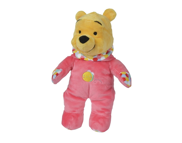 Мягкая игрушка – Медвежонок Винни в комбинезоне. 25 см  